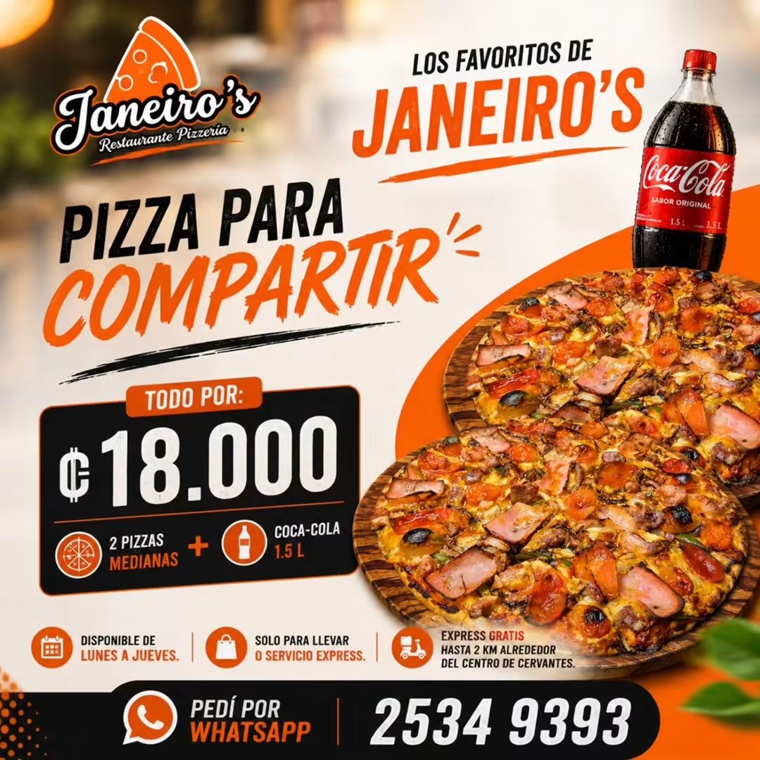 Pizza para compartir